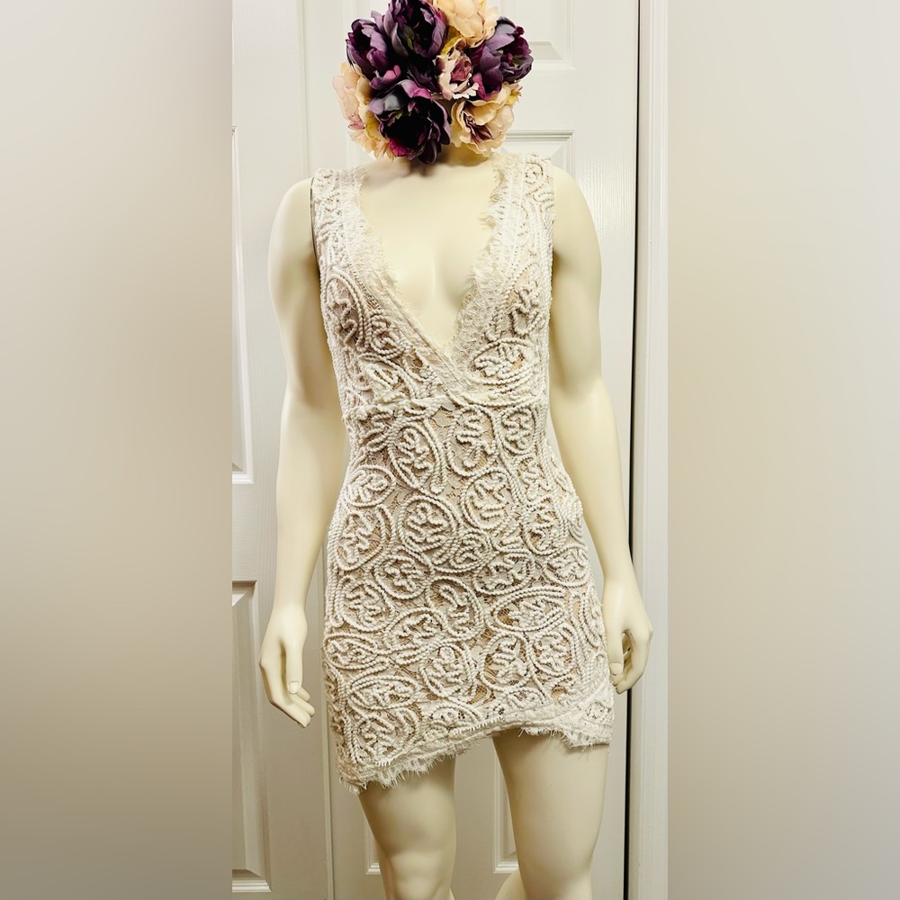 Charlotte Russe White Lace Dress